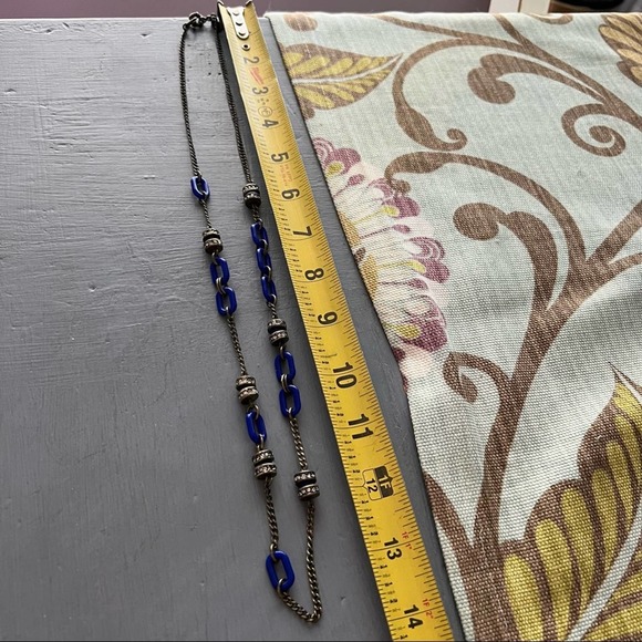 J. Crew Blue Chainlink Necklace - Picture 5 of 6